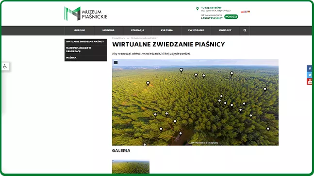 Strona internetowa Muzeum Piaśnickie foto-back