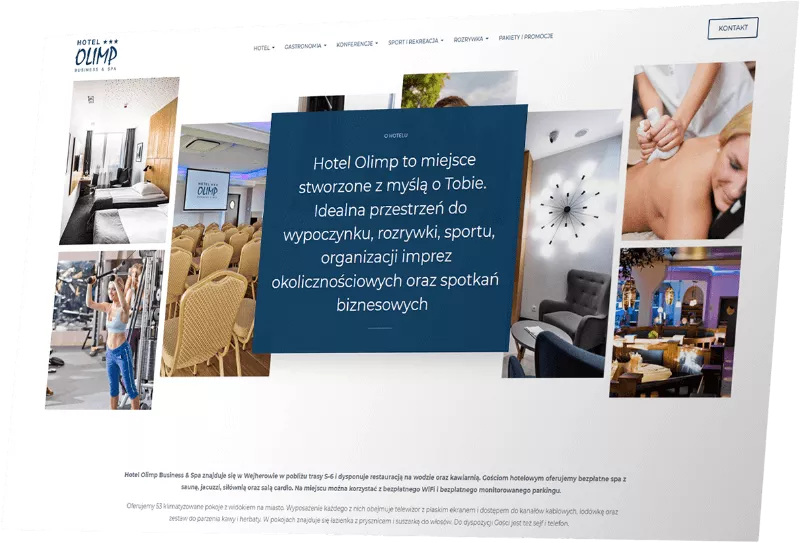 Strona internetowa dla hotelu - Pixlab.pl