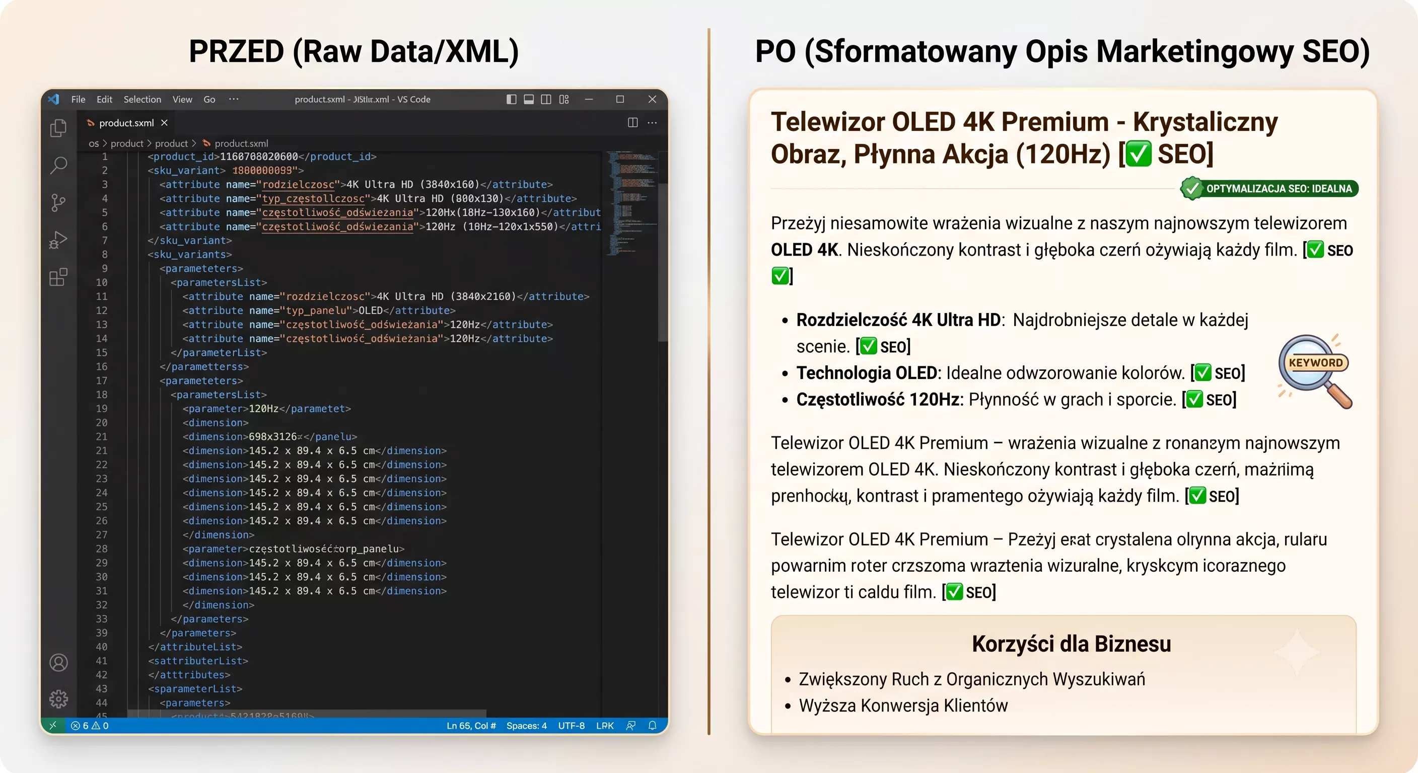 Generowanie treści i wsparcie technicznego SEO